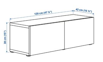Policový díl Ikea BESTÅ bílá - 2