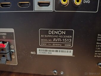 AV receiver DENON, sloupové reproduktory, aktivní subwoofer - 2