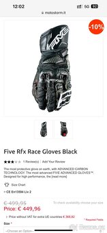 FIVE RFX Race Gloves Carbon Fiber Components $$$$$$$$$$ - 2