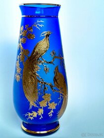 Velká starožitná zlacená váza - 2