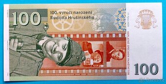 Bankovka 100 Korun 2020 RUDOLF HRUŠÍNSKÝ, SÉRIE 04 UNC - 2