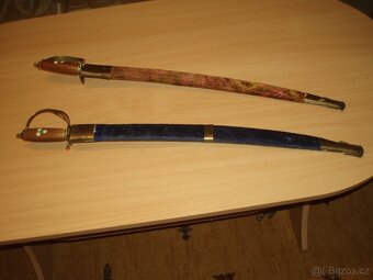 2 x šavle - 65 cm - částečně naostřeno - viz foto - 2