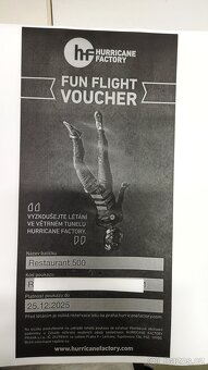 HRRICANE FACTORY - Praha - letání ve větrném tunelu -  pro 2 - 2