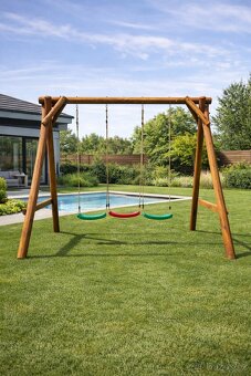 Třímístná houpačka, houpačka, pro 3 děti - 2