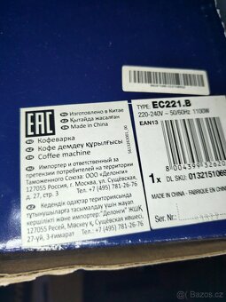 DeLonghi EC 221.B nové - 2