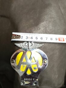 Plaketa znak AA na moto veterána - malý - 2