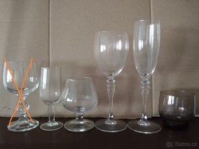 Sklenice na víno, sekt, whisky,  brandy aj. - 2