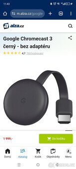 Mini přenosný FullHD projektor + GOOGLE chrome cast - 2