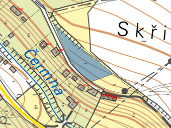 Prodej podílu 1/2 stavebního pozemku 1019 m2 v obci Vítkov, - 2
