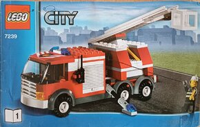 Lego hasiči+člun, kód 7239 - 2