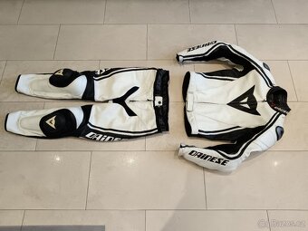 Dainese Stripes-Dámská Pánská kožená moto kombinéza, dvoudíl - 2