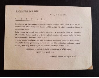 Rapid Plzeň 1944 - Protektorát - 2