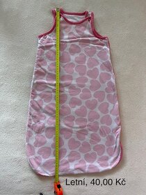 Oblečení holčička 0 - 1rok, bunda 1-2, spací pytle - 2