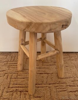 Dřevěná stolička - domácí výroba - 2