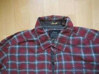 pánská S.Oliver kostka košile plátno, dl.roll-up ruk, XL-XXL - 2