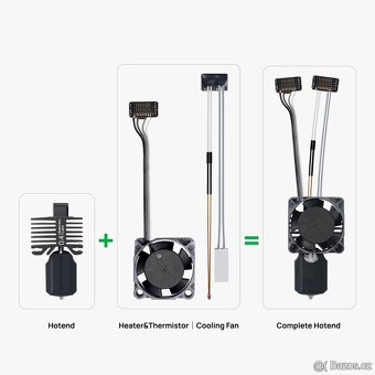 Bambu tryska P1 Series 0.4mm tvrzená ocel - 2
