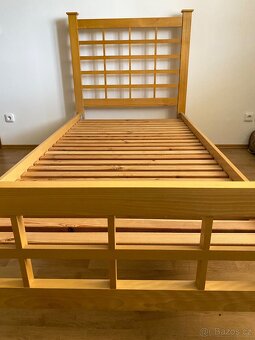 Jednolůžková postel,masiv - 2