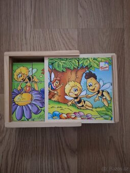 Dřevěné kostky Včelka Mája - 2