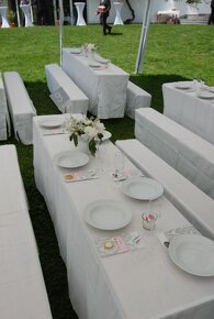Zahradní pivní sety, lavice stoly na svatbu, festival, cater - 2