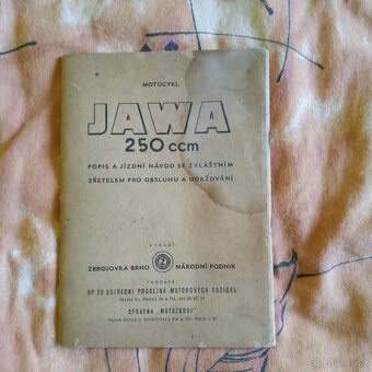 Prodám JAWA 250 ccm popis - 2