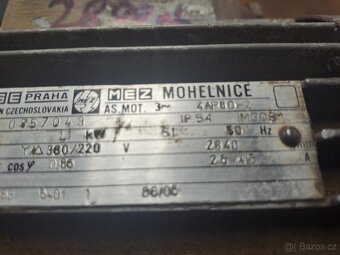 Přírubový motor 1,1kW, 2840 ot - 2