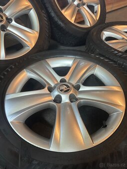 ALU Kola ŠKODA 5x112 R17 DOLOMITE Zimní Pneu 225/50/17 - 2