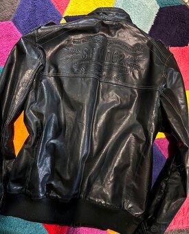 TOM TAILOR PÁNSKÁ KOŽÁRNA-KOŽENÁ BUNDA 100% LEATHER L💪🏽 - 2