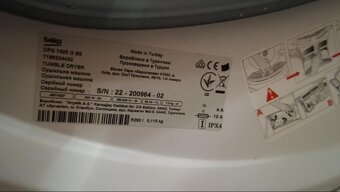 Sušička Beko Dps 7405 na náhradní díly? - 2
