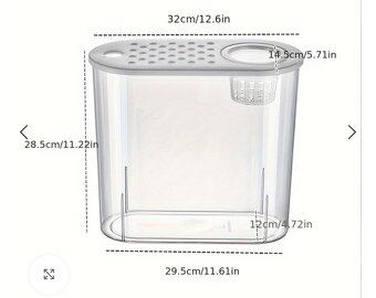 Nove akvarium pro rybicky vel. 29x29, sire 10 cm - 2