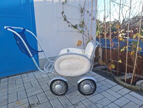 retro proutěný kočárek Liberta, kárka pro dítě - 2