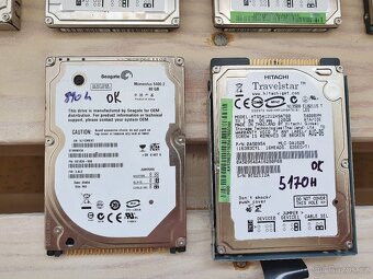 6x IDE HDD do Notebooku bez vadných sektorů. - 2