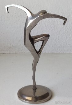 Krásna soška / figurka art deco chrom - 2