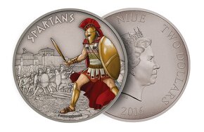 1 oz Stříbrná mince Spartans- Warriors of History - 2