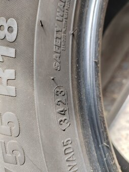 Prodám zánovní letní pneu 235/55/18 Kumho Grugen Hp91 100H - 2