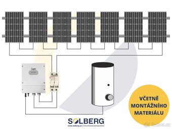 Fotovoltaická sestava 3,5kWp na ohřev vody - 2