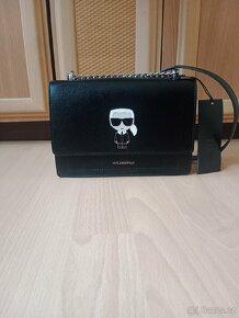 Karl Lagerfeld vysoce luxusní kožená crossbody - 2