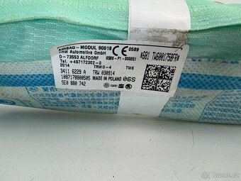 Stropní airbag pravý Škoda Octavia III 5E0880742 ,5E0880741 - 2