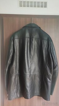 prodám nenošené pánské kožené černé sako vel XL- XXL - 2