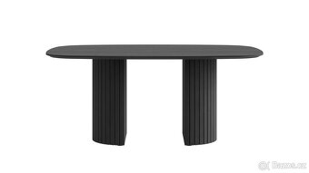 Designový jídelní stůl Pavie – dub, 240 cm, černý - 2