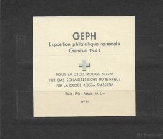 Poštovní známky Švýcarsko 1943  Mi 423 Block 10 . - 2