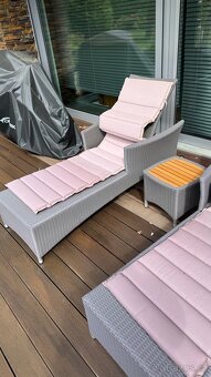 Lehátka se stoličkem pro opalovani - 2