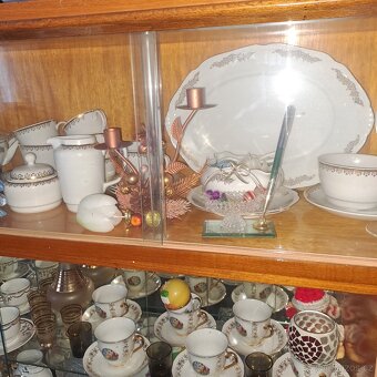 Porcelán starožitný nábytek sklo czechoslovakia - 2