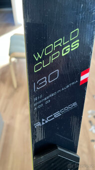 Dětské lyže FISCHER RC4 World Cup GS 130 cm - 2