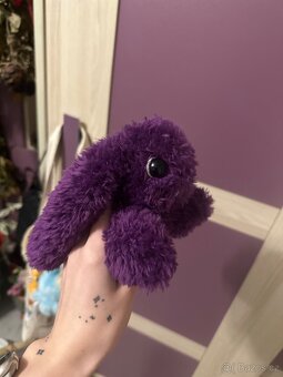 Háčkovaný chlupatý králík beránek - 2