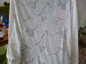 Bílá záclona, nová - 2