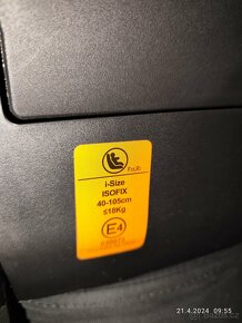 Zopa isofix otočná 360° - 2