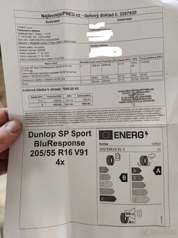 WV Alu kola + pneu 205/55 R16 - 2