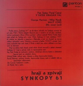 Synkopy 61 – V Pátek Uragán Vál / Malý Lord ( SP ) - 2