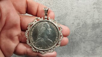 Velká RU mince tolar Marie Terezie 1780 medaile medailon. - 2