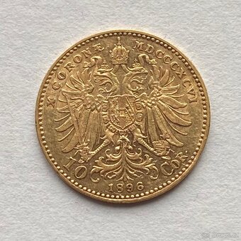Rakousko Uhersko FJI. zlatá 10 koruna 1896 bz sbírkový stav - 2